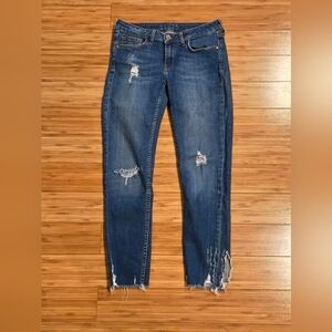 Zara Distressed Blue Jeans